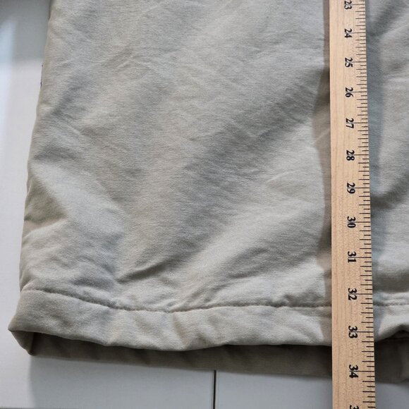 VTG Arnold Palmer Chore Coat Men XL Beige LS Quilt Lined Twill Cotton Zip Jacket - Picture 8 of 16